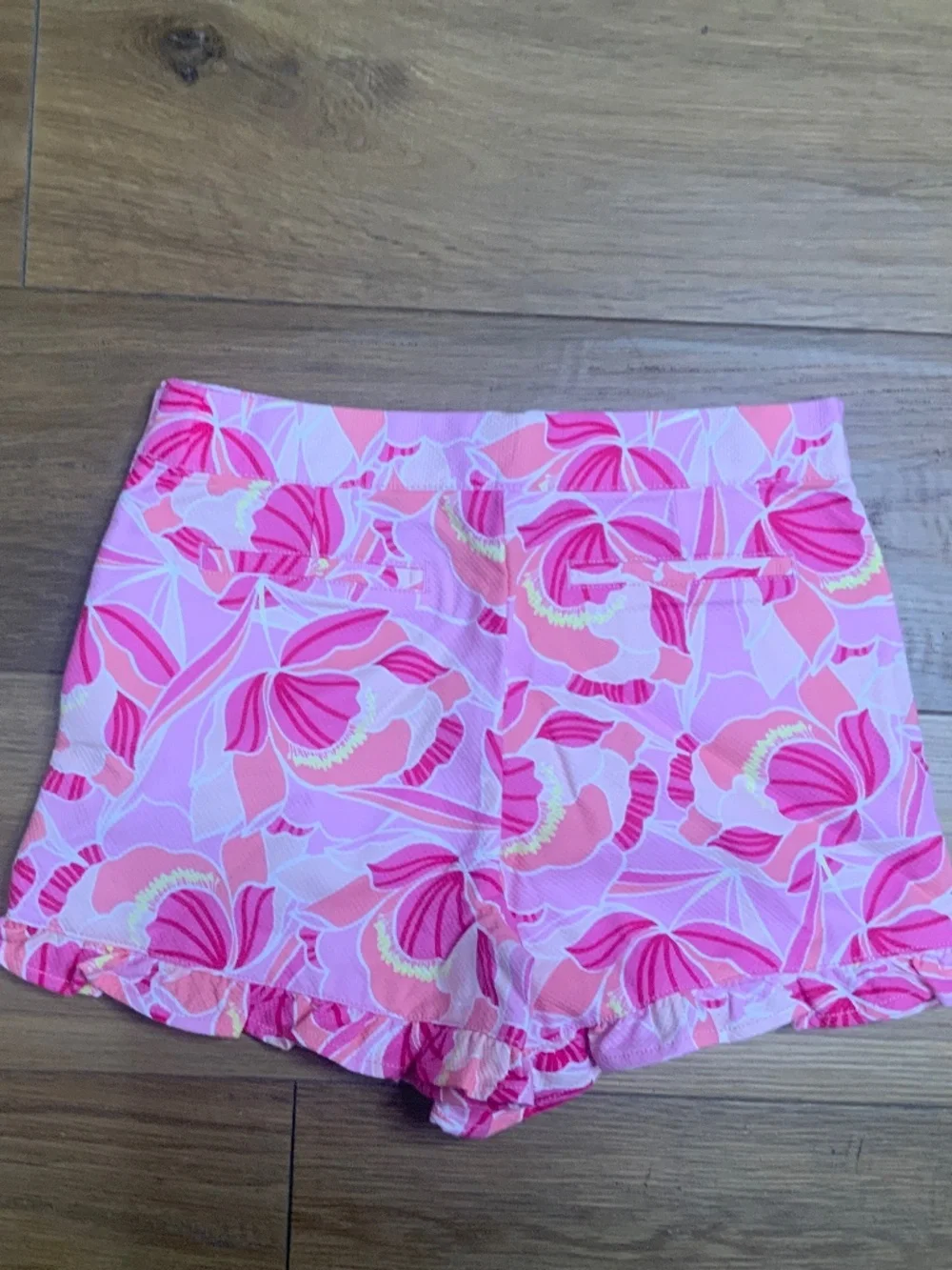 Janie and Jack Brightly Colored Flowered Shorts w Pockets Size 12